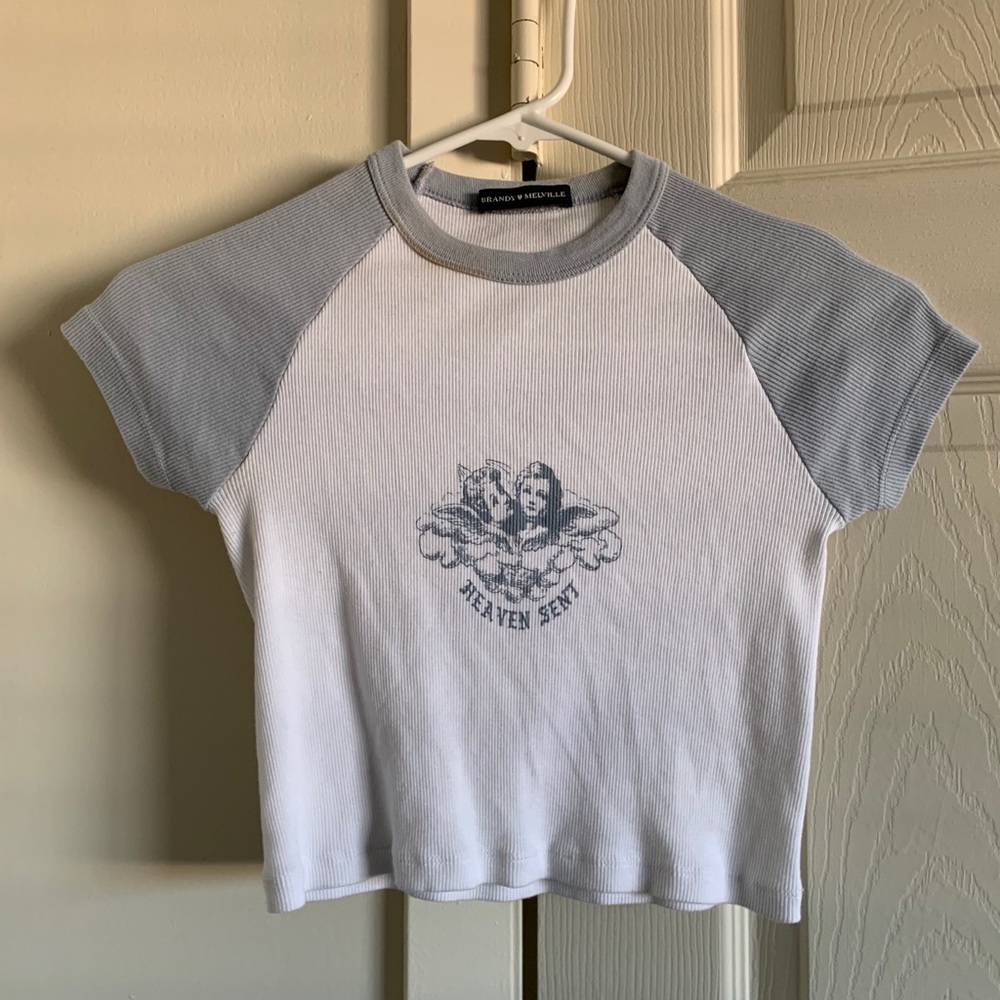 Brandy Melville Heaven Sent Baby Tee